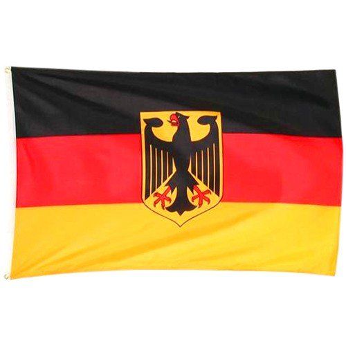 FAN-SET Deutschland 19 Teile Fußball Fahne Schal Hupe Wasserball WM Flagge 