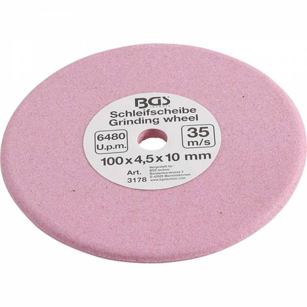 BGS 3178 Schleifscheibe für Kettenglieder | Ø 100 x 4,5 x 10 mm