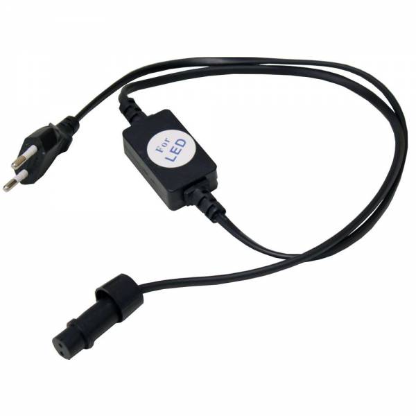 Grafner® Anschlusskabel für LED Lichtschlauch Ø 13mm inkl. Endkappe Stromadapter