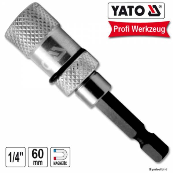 YATO Profi Bit Halter magnetisch 60mm 1/4" Zoll