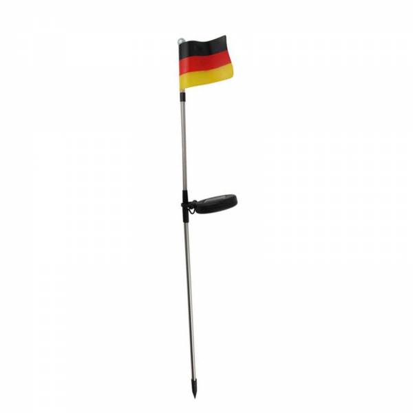 Deutschlandfahne mit Solarbeleuchtung Flagge
