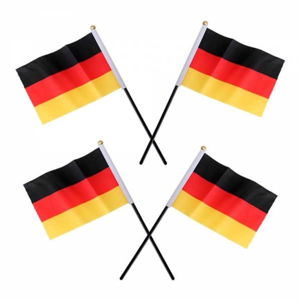4er Set Stabflaggen Fahnen Deutschland
